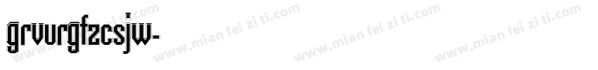 grvurg fzcsjw字体转换